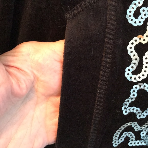 OPAQUE CASUALS LARGE BLACK VELOUR JACKET🆕 - Picture 5 of 12